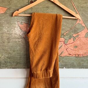 Urban Outfitters; Ribbed Orange Pants